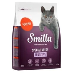 Smilla Dry Cat Food Economy Packs 2 X 4kg 11 Smilla Dry Cat Food Economy Packs 2 X 4kg -Trixie Store 110021 pla smilla sensitiveadult poultry 4kg 3