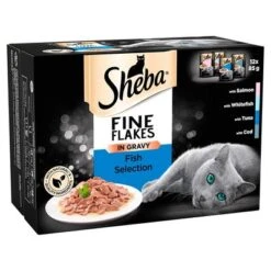 Sheba Pouches Select Slices In Gravy Saver Pack 96 X 85g -Trixie Store 111553 pla marsuk sheba megapack sheba varietaten frischebeutel fineflakes fish selection gravy 48x85g hs 01 7