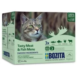 Bozita Chunks In Jelly Pouches 12 X 85g -Trixie Store 128300 pla bozita meat and fish in jelly 12x85g 7