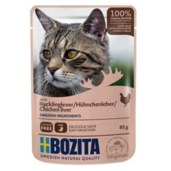 Bozita Chunks In Jelly Pouches 12 X 85g -Trixie Store 128397 pla bozita chicken liver in jelly 85g 5 1