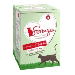 Feringa Classic Meat Menu Trays Saver Pack 24 X 100g -Trixie Store 1 105330 pla feringa tray rabbit turkey 6x100g 3