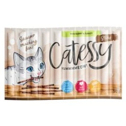 Catessy Sticks Super Saver Pack 150 X 5g -Trixie Store 296002 pla catessysticks rabbitturkey 10x5g hs 01 0