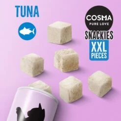 Cosma Snackies XXL – Maxi Tube Saver Pack -Trixie Store 2 56627 cosma snackies xxl foodboard tuna 1000x1000 2