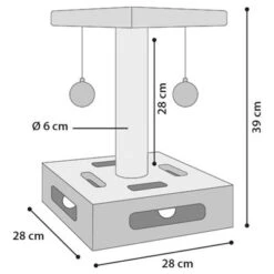 Flamingo Cat Tree Cya 1 -Trixie Store 348896 flamingo kratzbaum cya1 hs 02 4