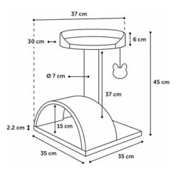 Flamingo Cat Tree Gene -Trixie Store 348899 flamingo kratzbaum gene hs 03 2