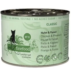 Catz Finefood Can 6 X 200g -Trixie Store 57357 pla pets nature catz finefood huhnfasan 200g 6