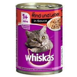 Whiskas 1+ Cans 12 X 400g 10 Whiskas 1+ Cans 12 X 400g -Trixie Store 67736 pla whiskas 1 rindundleberinsauce 400g 4