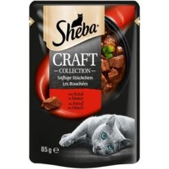 Sheba Shredded Pieces Craft Collection 12 X 85g -Trixie Store 683122 sheba craft collection beef 1