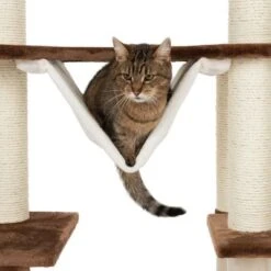 Gingerbread House Cat Tree With Ladder -Trixie Store 72045 knusperhaeuschen braun fg 9489 6