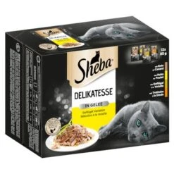 Sheba Pouches Select Slices In Gravy Saver Pack 96 X 85g -Trixie Store 74935 pla sheba selection gefluegel variationen gelee 85g 6