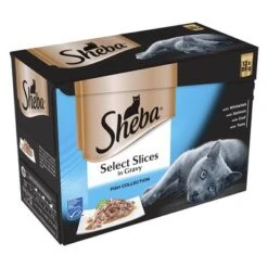 Sheba Pouches Select Slices In Gravy Saver Pack 96 X 85g -Trixie Store 75348 pla sheba megapack 12x85g fish 3