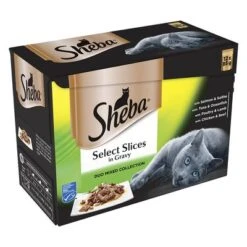 Sheba Pouches Select Slices In Gravy Saver Pack 96 X 85g -Trixie Store 75521 pla sheba megapack 12x85g duo 9