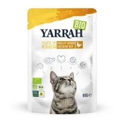 Yarrah Organic Fillets In Sauce 14 X 85g -Trixie Store 8136 cat pouch chicken 85g 8714265000829 2
