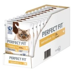 Perfect Fit Sensitive 1+ Pouches 9 Perfect Fit Sensitive 1+ Pouches -Trixie Store 87108 pla perfectfit sensitive1 huhn lachs 12x85g 7