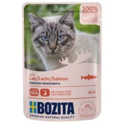Bozita Chunks In Sauce Pouches 12 X 85g -Trixie Store 89185 pla bozita salmonsauce 85g 1