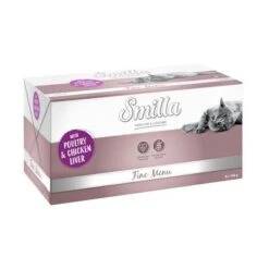 Smilla Fine Menu Saver Pack 24 X 100g -Trixie Store 99507 pla finemenu gefl gelh hnerleber 8x100g 0