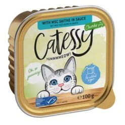Catessy Trays Mixed Packs Mega Saver Pack 64 X 100g -Trixie Store catessy chunks saitheinsauce 100g 1000x1000 8