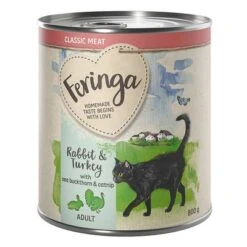 Feringa Classic Meat Menu 6 X 800g -Trixie Store feringa classicmeat adult rabbitturkey 800g 1000x1000 1 1