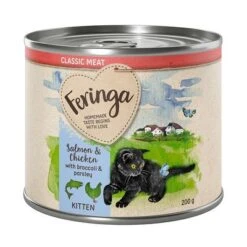 Feringa Classic Menu Kitten Saver Pack 24 X 200g -Trixie Store feringa classicmeat getreidefrei katzenwelpen babykatze kitten salmonchicken 200g 1000x1000 7