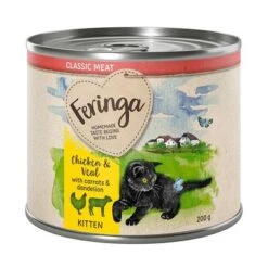 Feringa Classic Menu Kitten Saver Pack 24 X 200g -Trixie Store feringa classicmeat kitten chickenveal 200g 1000x1000 1