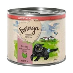 Feringa Classic Menu Kitten Saver Pack 24 X 200g -Trixie Store feringa classicmeat kitten turkey 200g 1000x1000 2