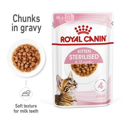 Royal Canin Sterilised Kitten In Gravy 3 Royal Canin Sterilised Kitten In Gravy