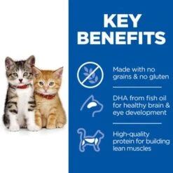 Hill's Science Plan Hill’s Science Plan Kitten <1 No Grain With Chicken -Trixie Store sp no grain cat kitten chicken key benefits 0
