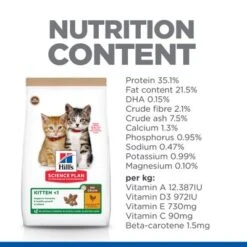 Hill's Science Plan Hill’s Science Plan Kitten <1 No Grain With Chicken -Trixie Store sp no grain cat kitten chicken nutrition content 8