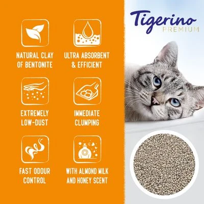 Tigerino Canada / Premium Cat Litter – Almond Milk & Honey Scented 4 Tigerino Canada / Premium Cat Litter – Almond Milk & Honey Scented - Image 2