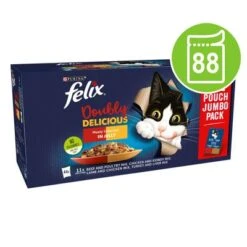 Felix As Good As It Looks Pouches In Jelly 88 X 85g -Trixie Store uk12448260 2 88 0